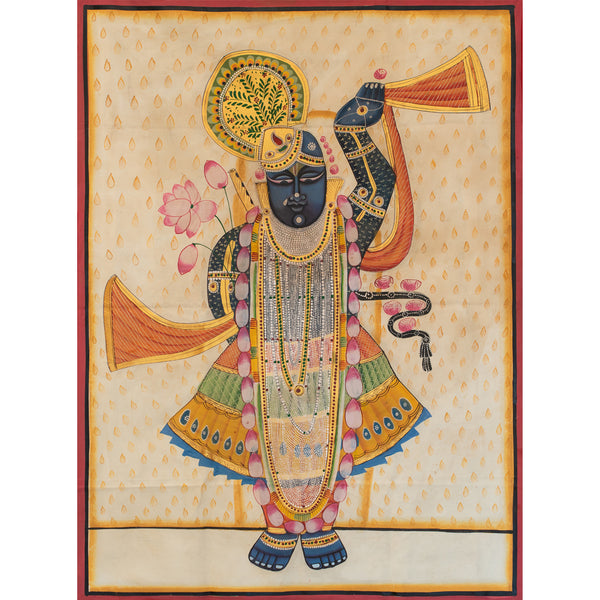 Shrinath ji Shri Rajbhog Swaroop Pichwai Handmade Painting