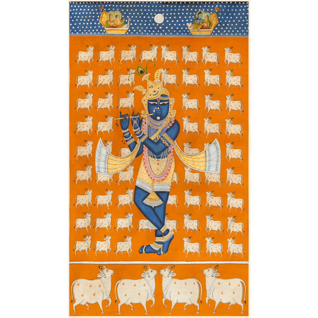 Shri Gokul Chandramaji Gawal Swaroop Pichwai Handmade Painting