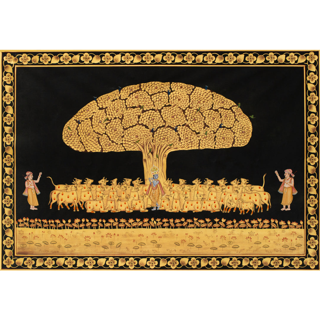 Auric Tree of Life Pichwai Handmade Painting