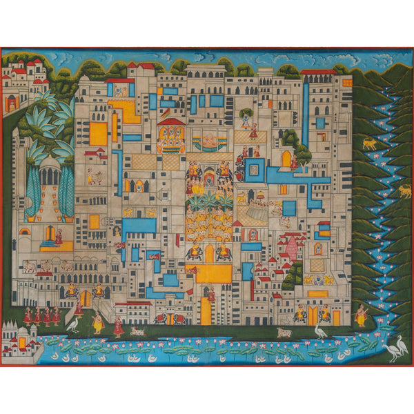 Temple Map of Shrinathji - Blue