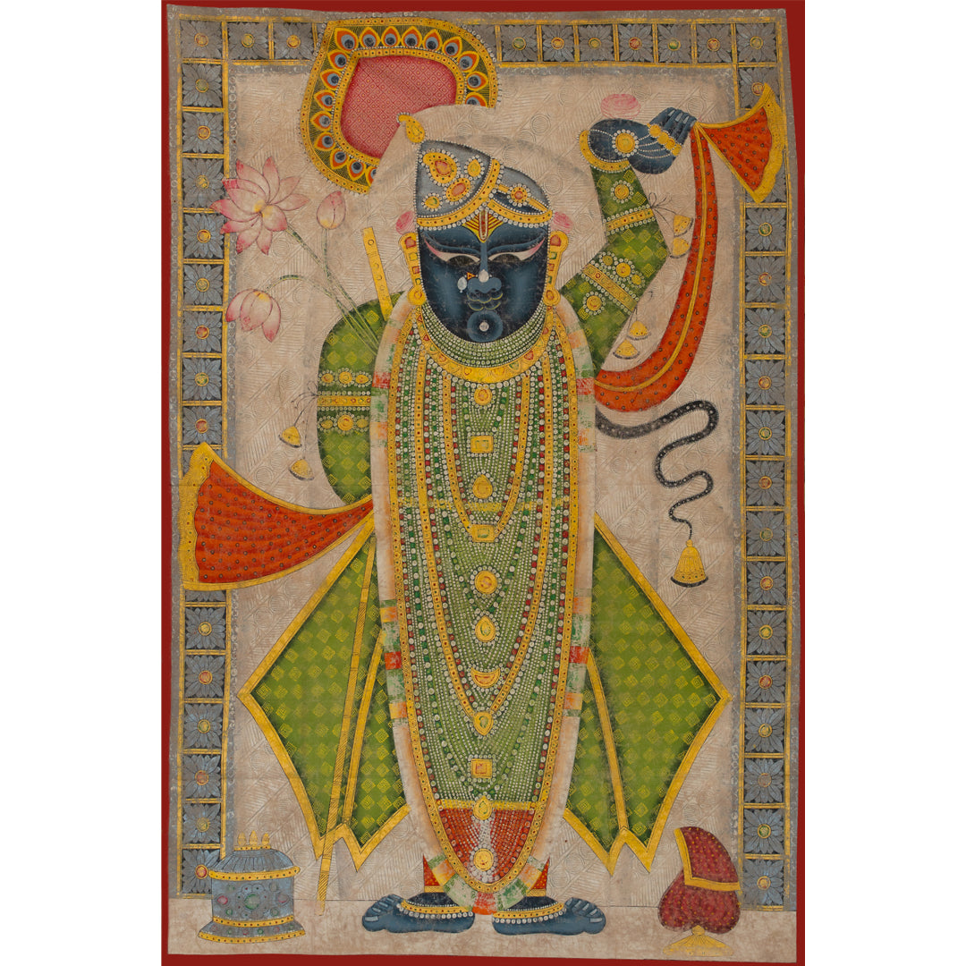 Exclusive Chappan Bhog Swaroop Pichwai Handmade Painting