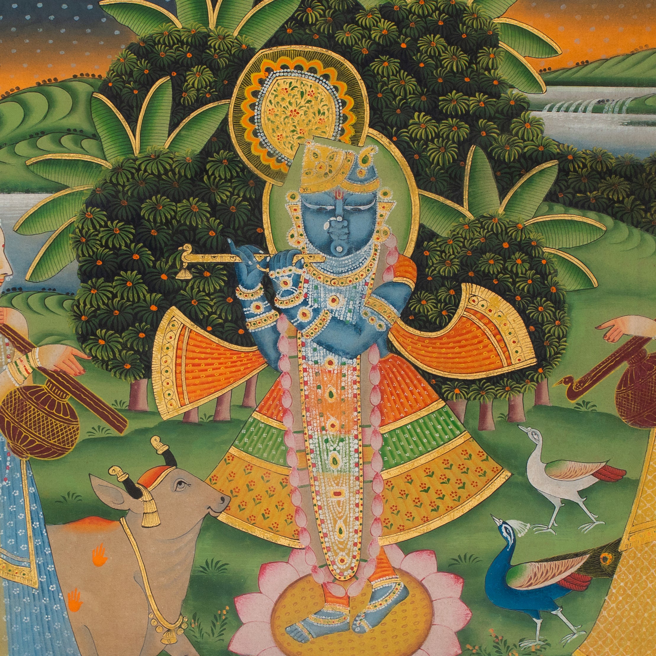 Shree Gokul Chandrama Ji Pichwai Handmade Painting