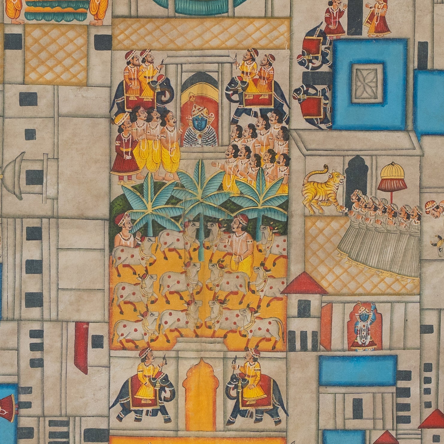 Temple Map of Shrinathji - Blue