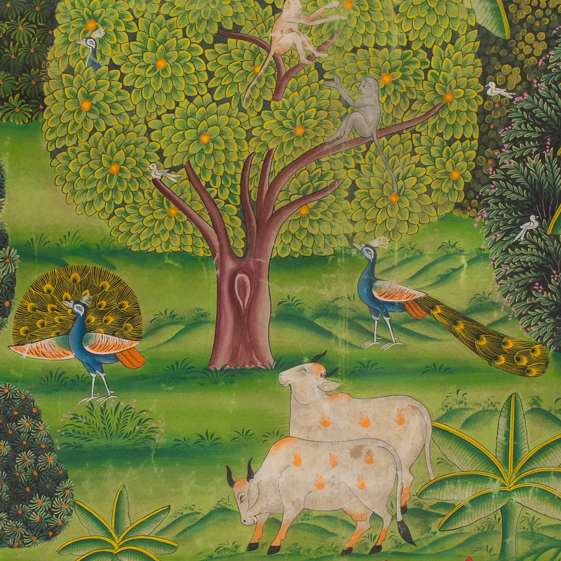 Jungle scene Pichwai Handmade Painting