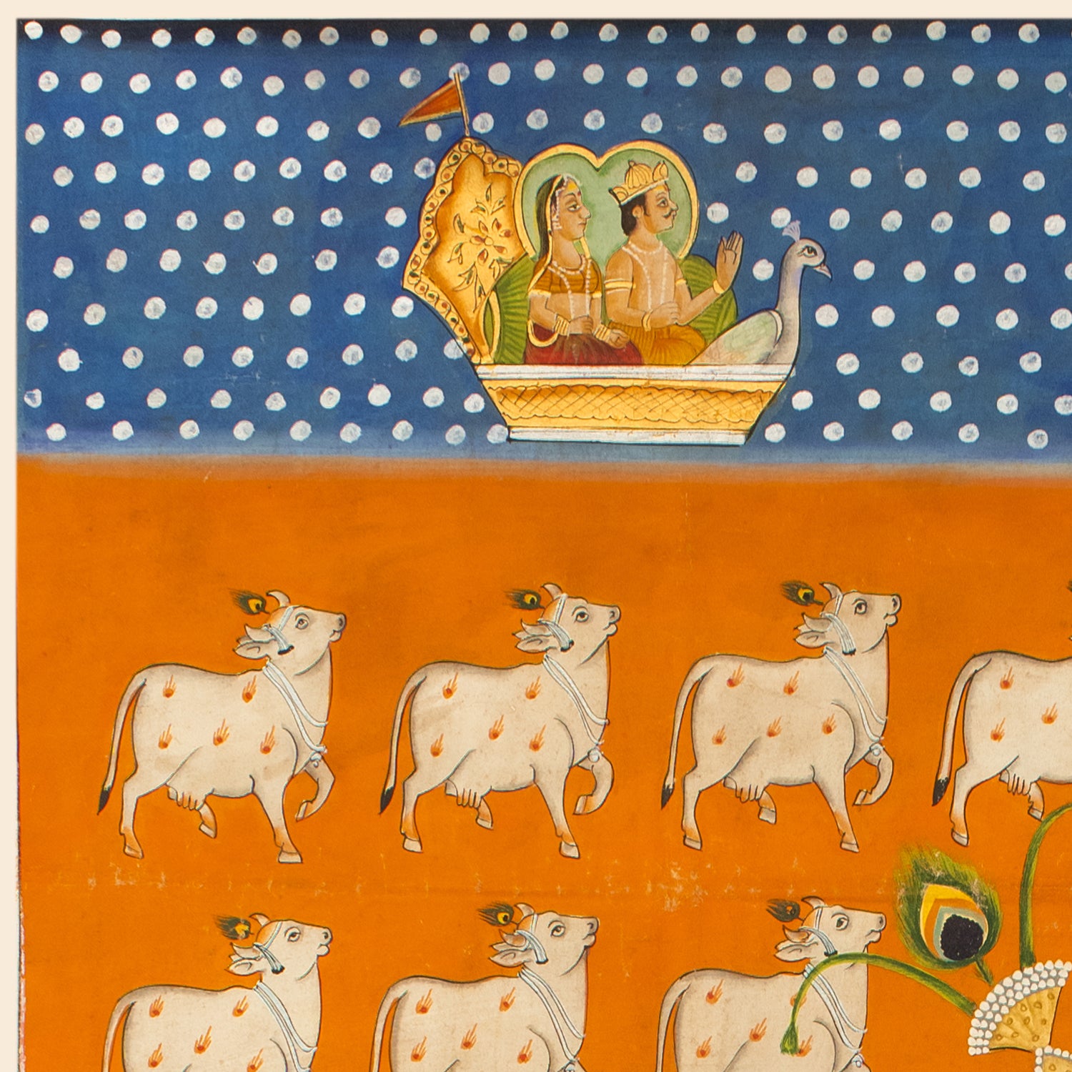 Shri Gokul Chandramaji Gawal Swaroop Pichwai Handmade Painting