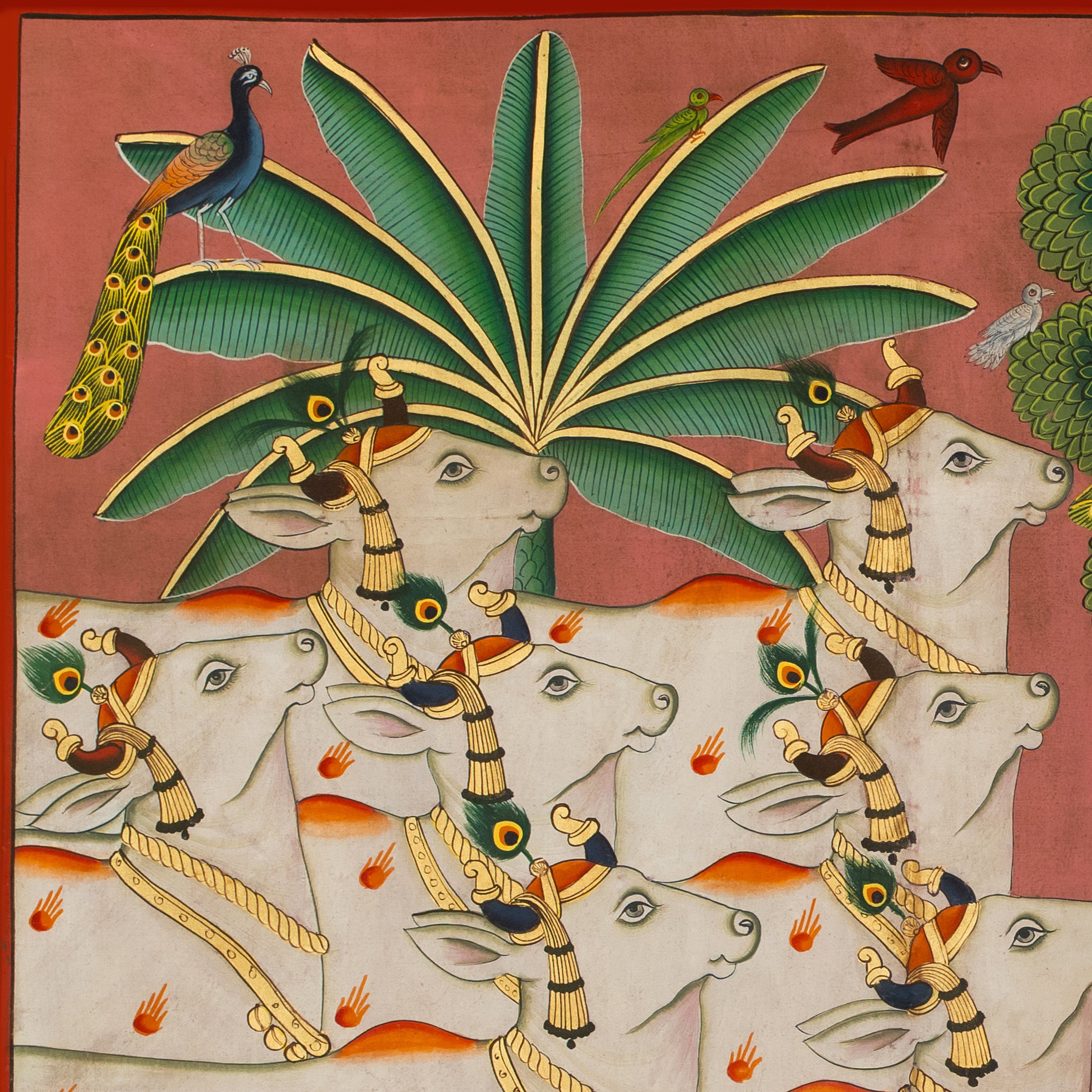 Gopashtami Pichwai Handmade Painting