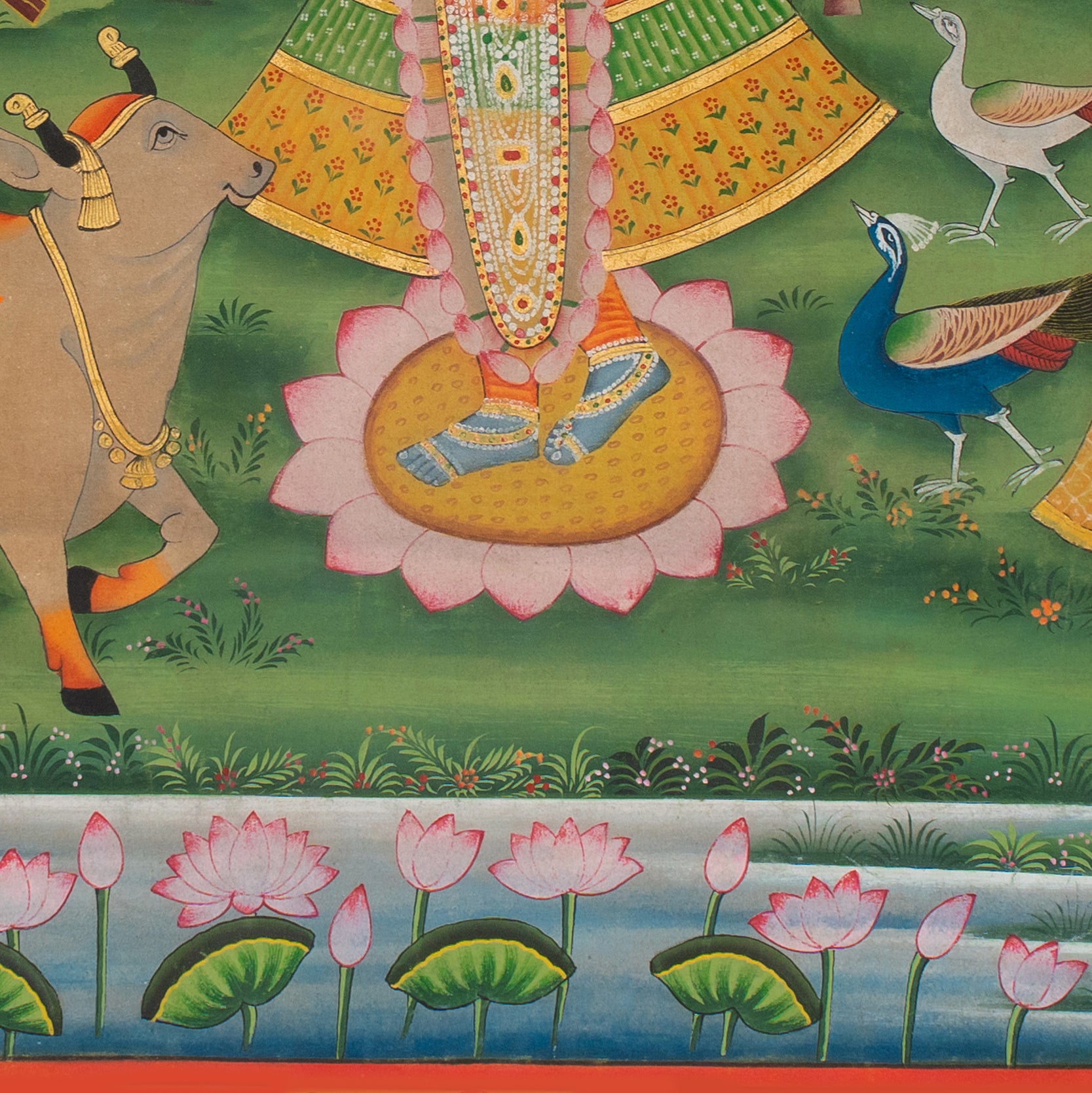 Shree Gokul Chandrama Ji Pichwai Handmade Painting