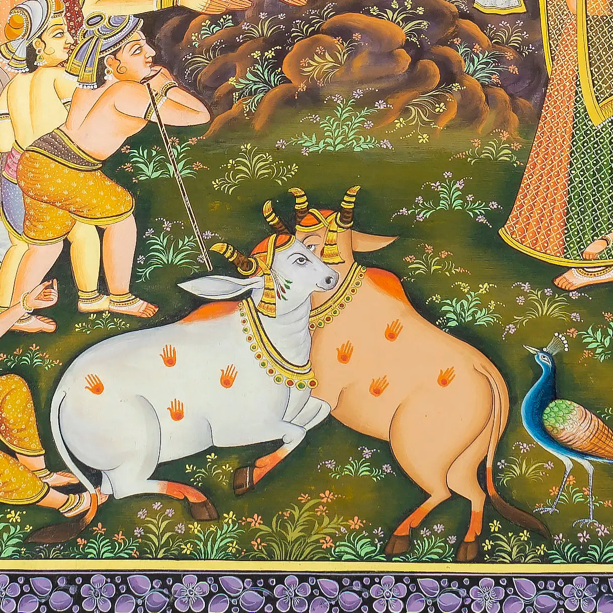 Krishna Lifting Mount Govardhan