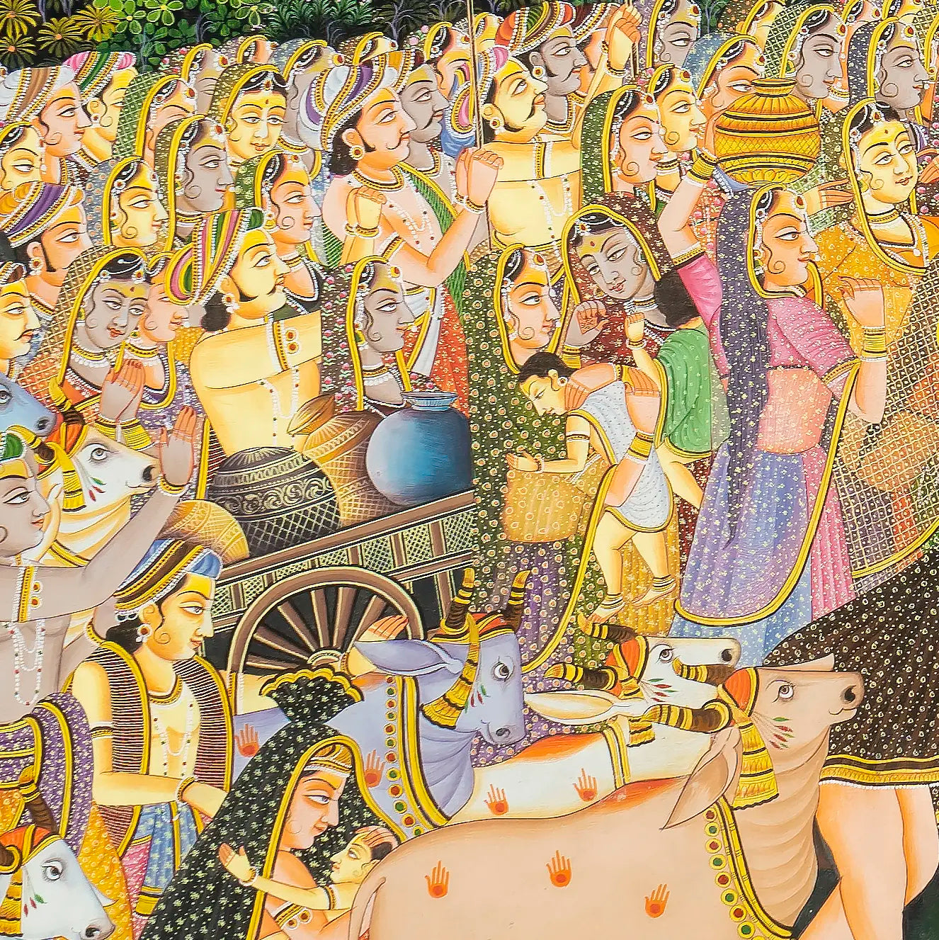 Krishna Lifting Mount Govardhan