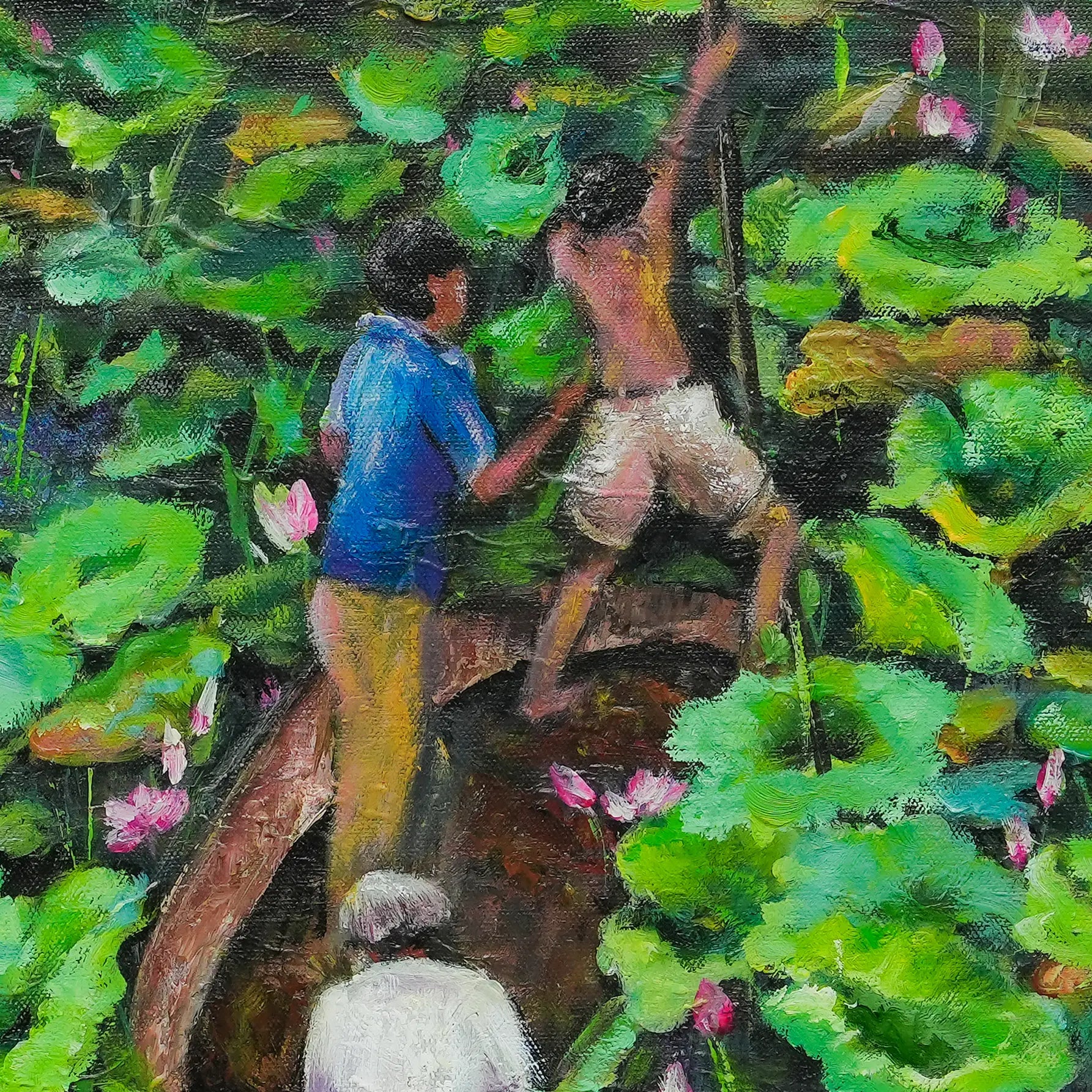 Fishing in Lotus Pond