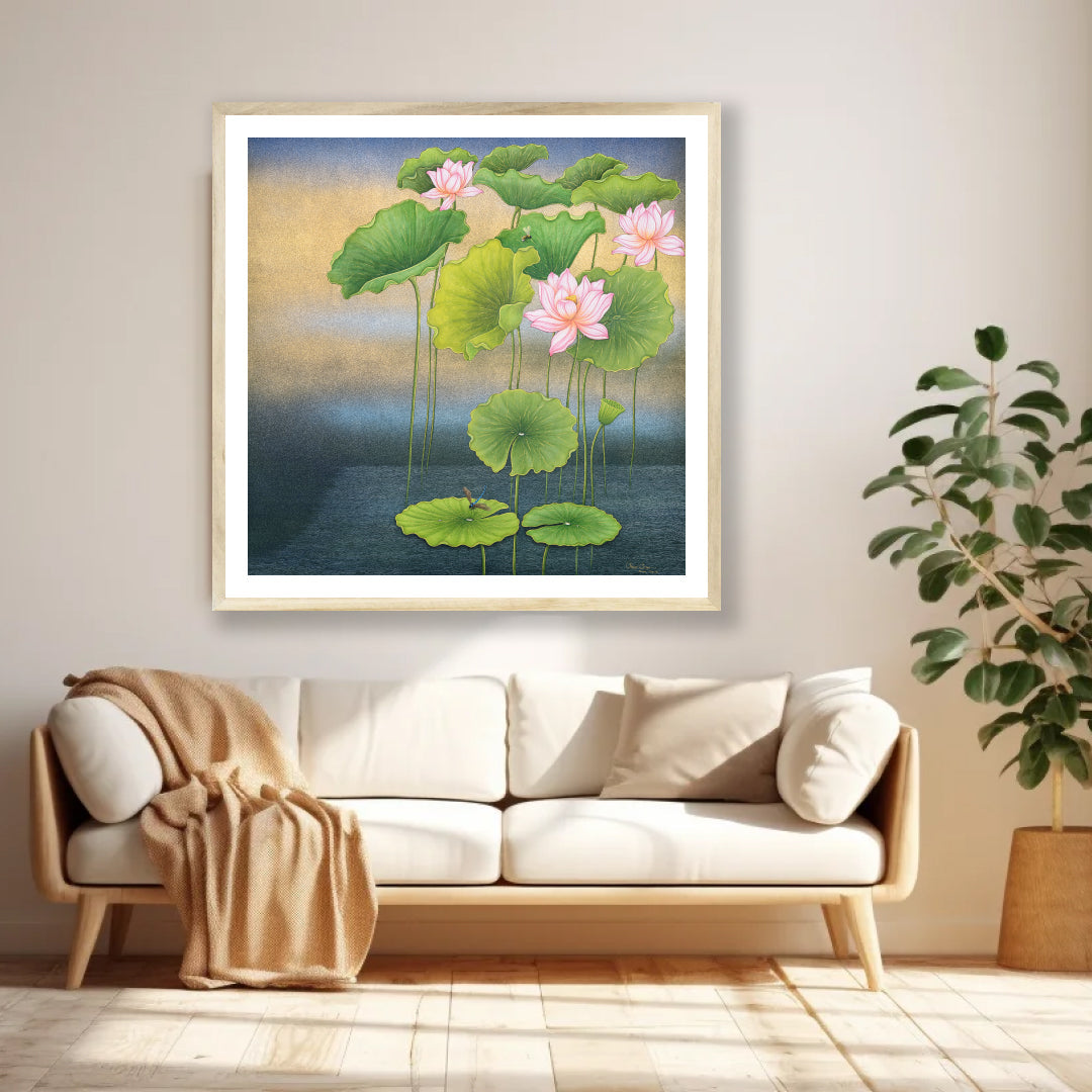 Limited Edition Lotus Artwork By Shammi Banu Sharma