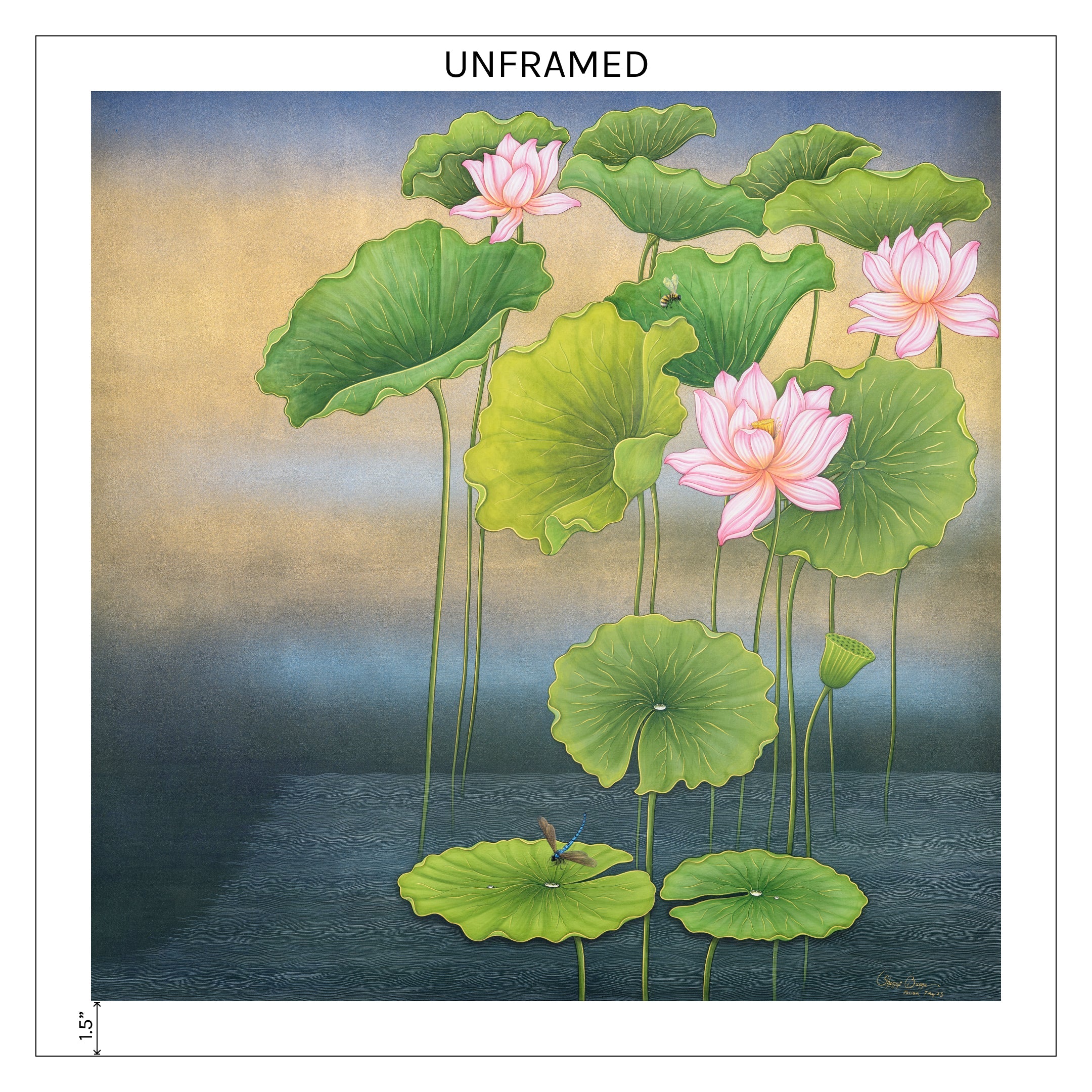 Limited Edition Lotus Artwork By Shammi Banu Sharma