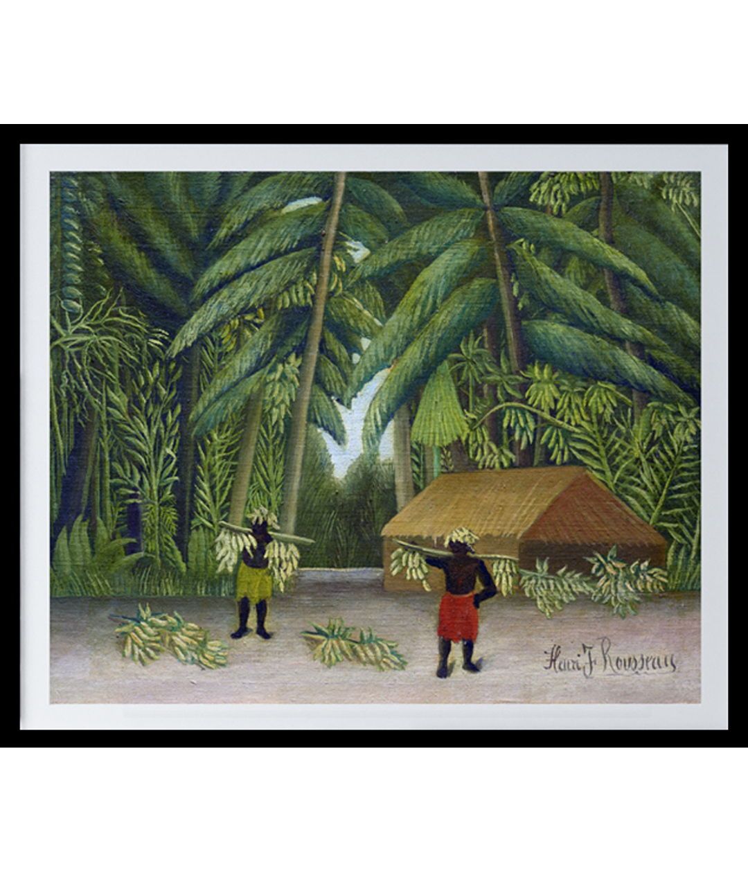 henri rousseau painting - Banana Harvest