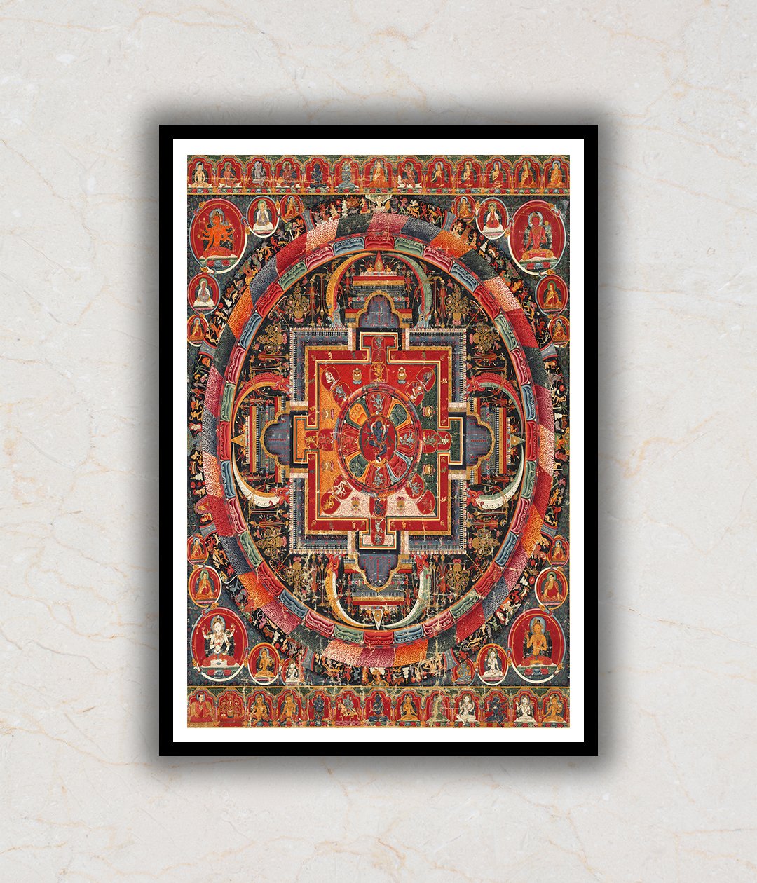 Antique Mandala of Nairatmya Buddha Painting