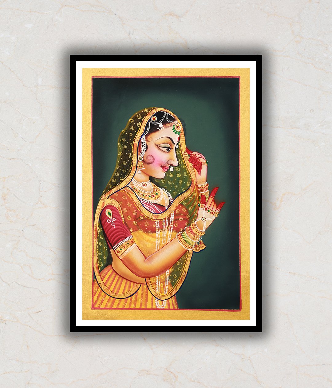 Ragini Woman Portrait Pichwai Art Painting For Home Wall Art Decor 1