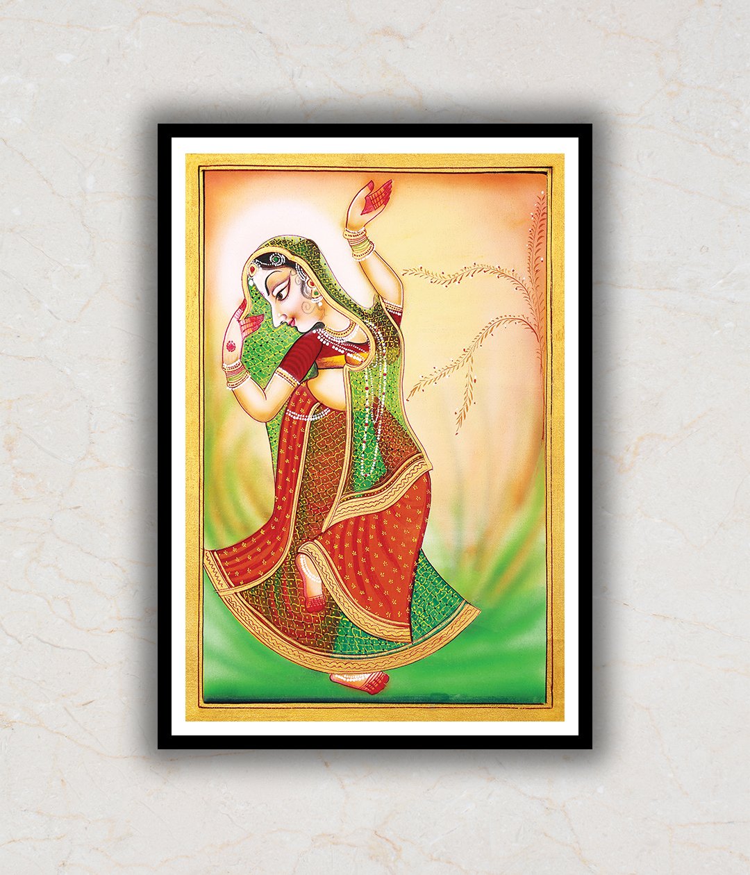 Ragini Woman Dancing Pichwai Art Painting For Home Wall Art Decor 6