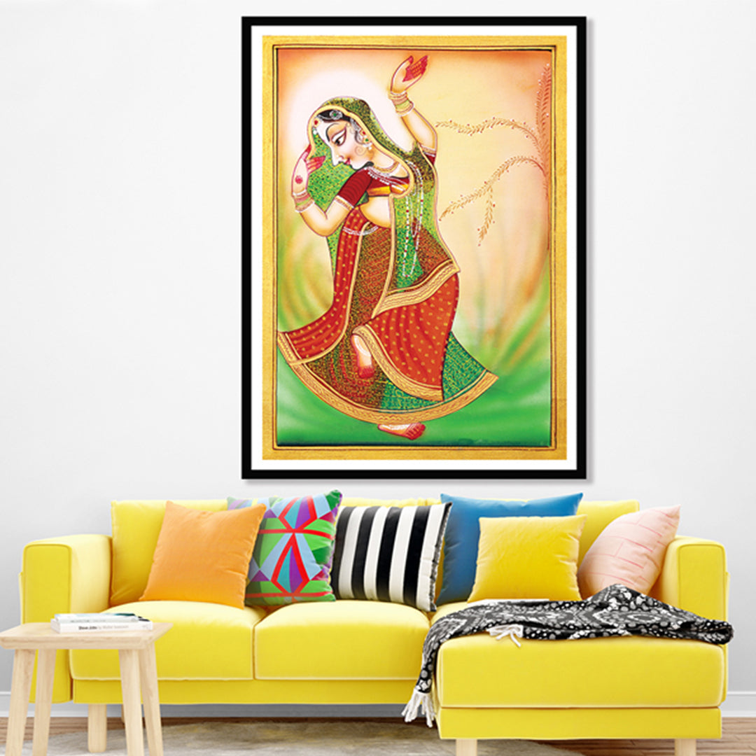 Ragini Woman Dancing Pichwai Painting 7