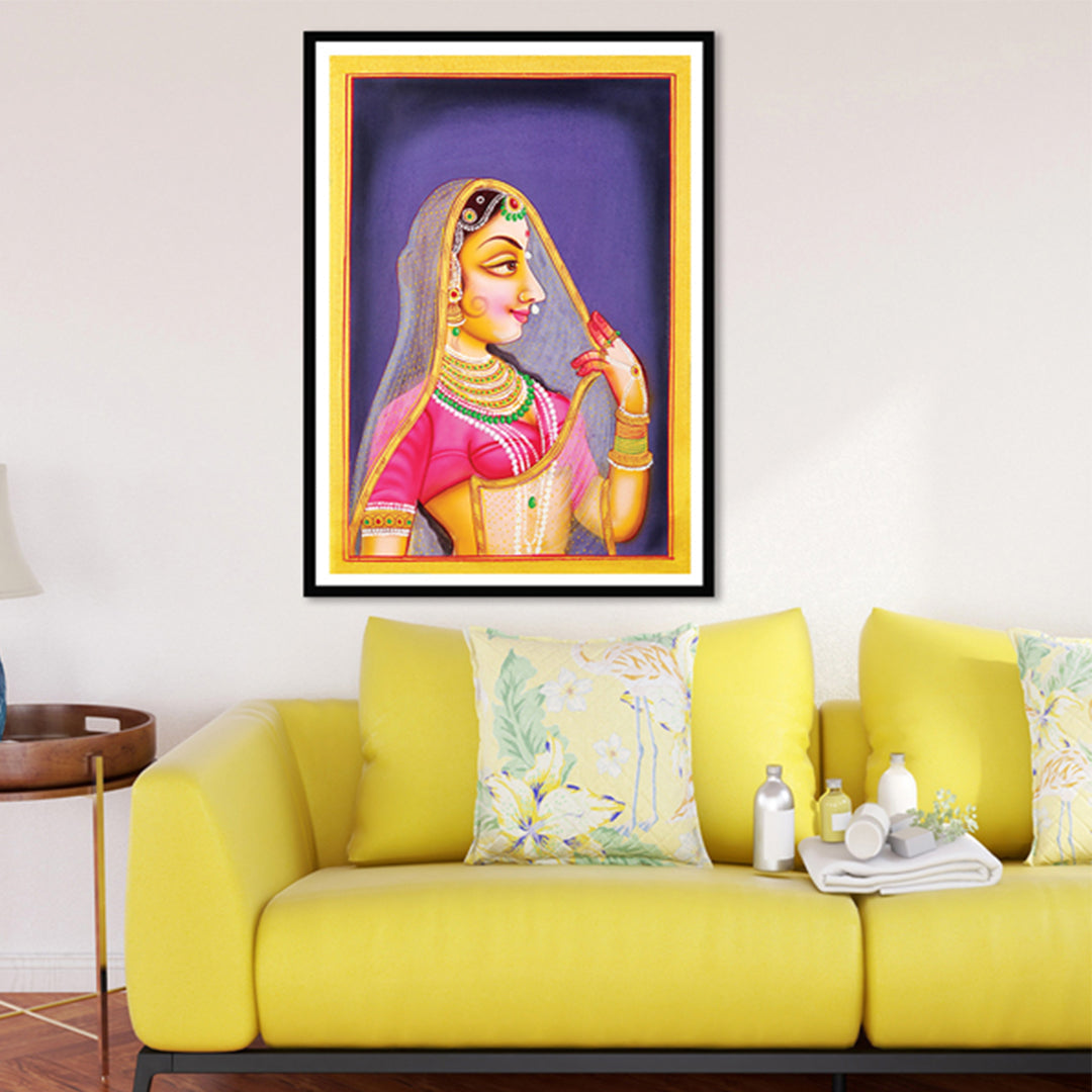 Ragini Woman Portrait Pichwai Painting 11