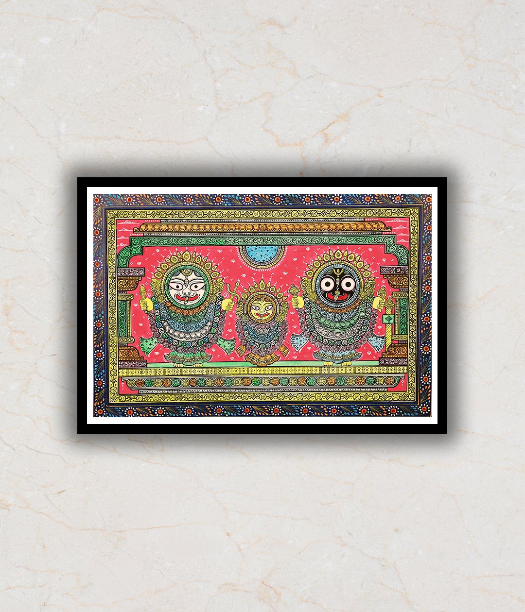 The Jagannath Darbar Pattachitra Art Painting For Home Wall Art Decor