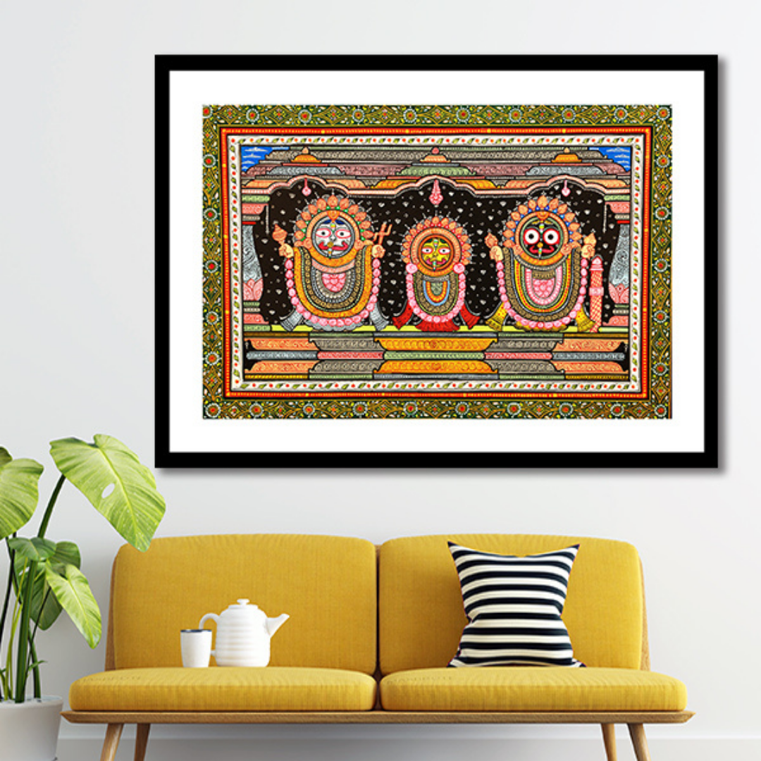 The Jagannath Darbar Pattachitra Art Painting For Home Wall Art Decor 3