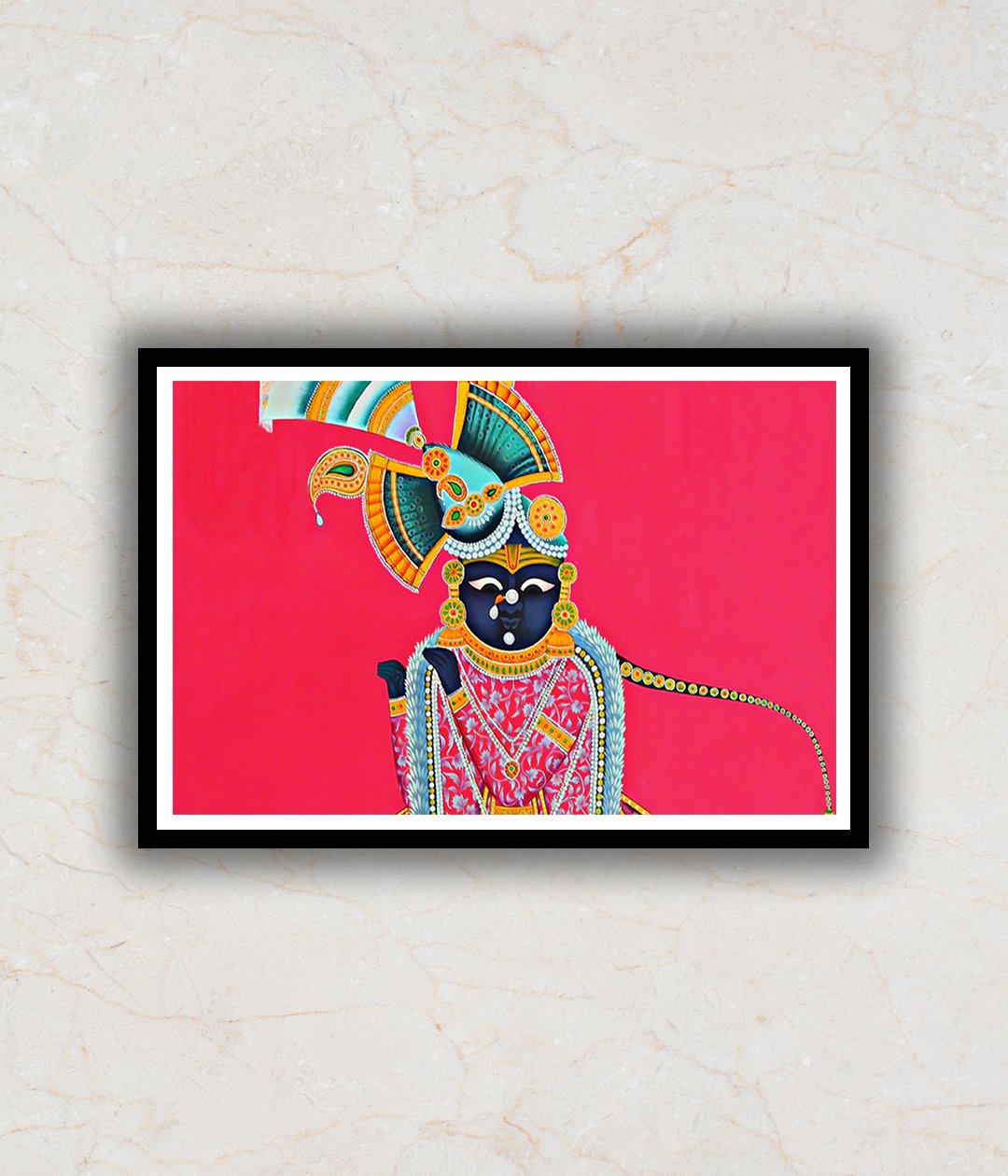 Contemporary Shrinath Ji Pichwai Art Painting For Home Wall Art Decor