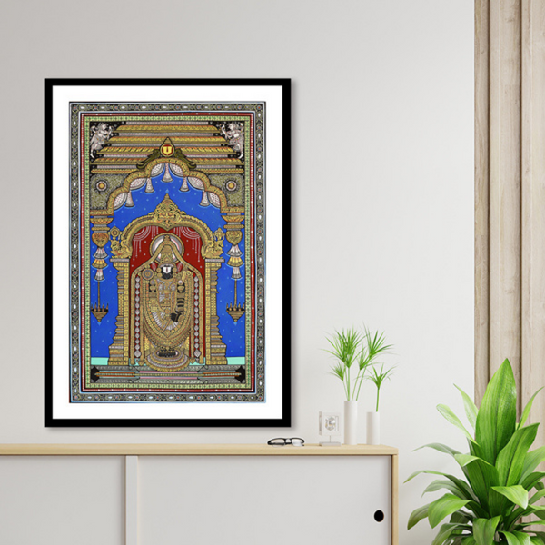 Balaji Darbar Pattachitra Art Painting For Home Wall Art Decor