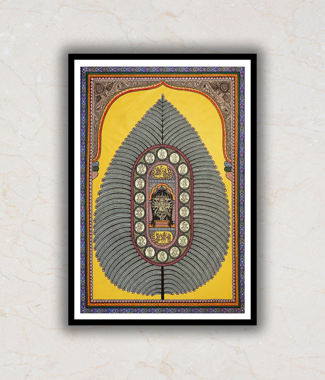 Incarnation of Ganesh/Ganpati Artwork Pattachitra Art Painting For Home Wall Art Decor