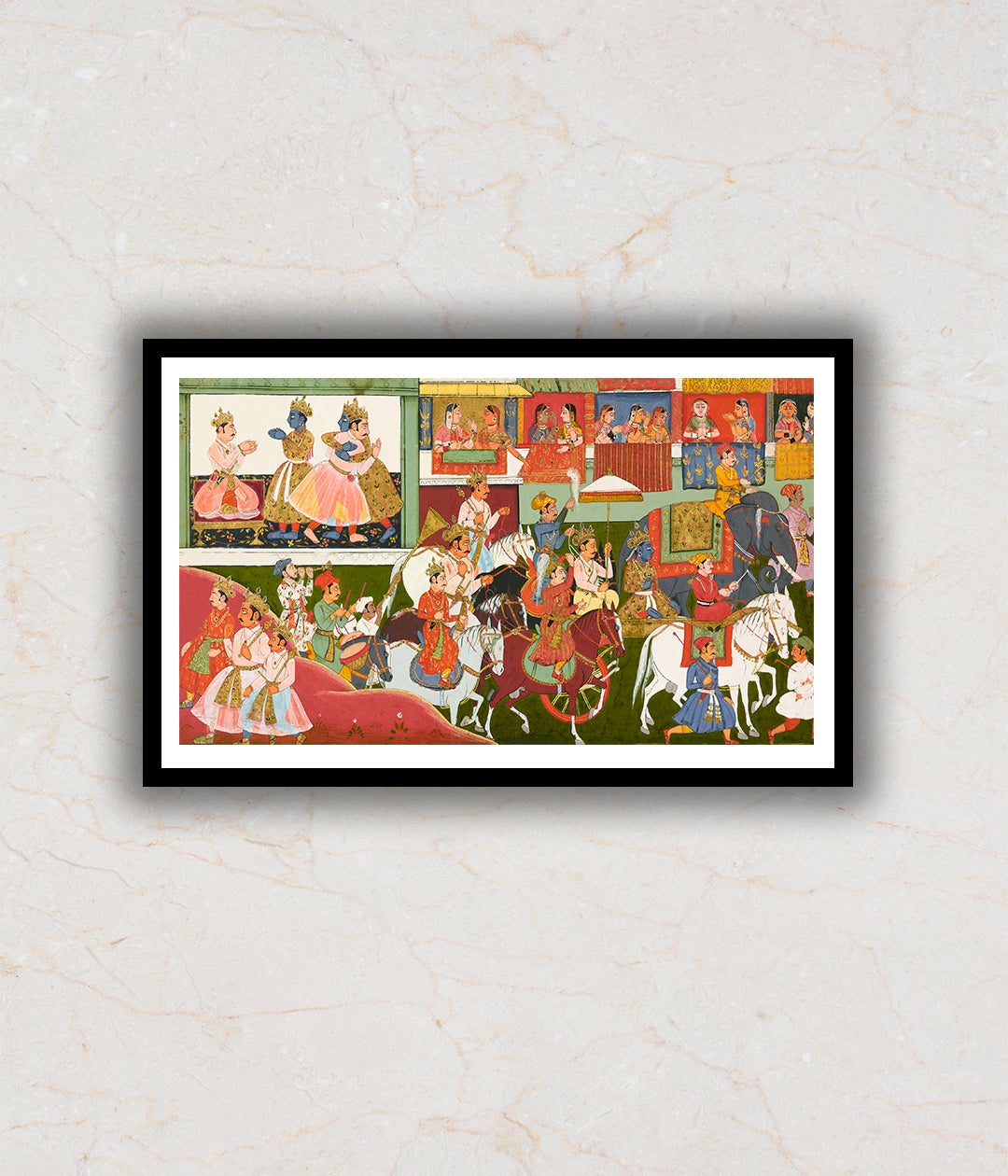 Krishna Bids Farewell, Folio From a Bhagavata Purana Artwork Painting For Home Wall Art DŽcor