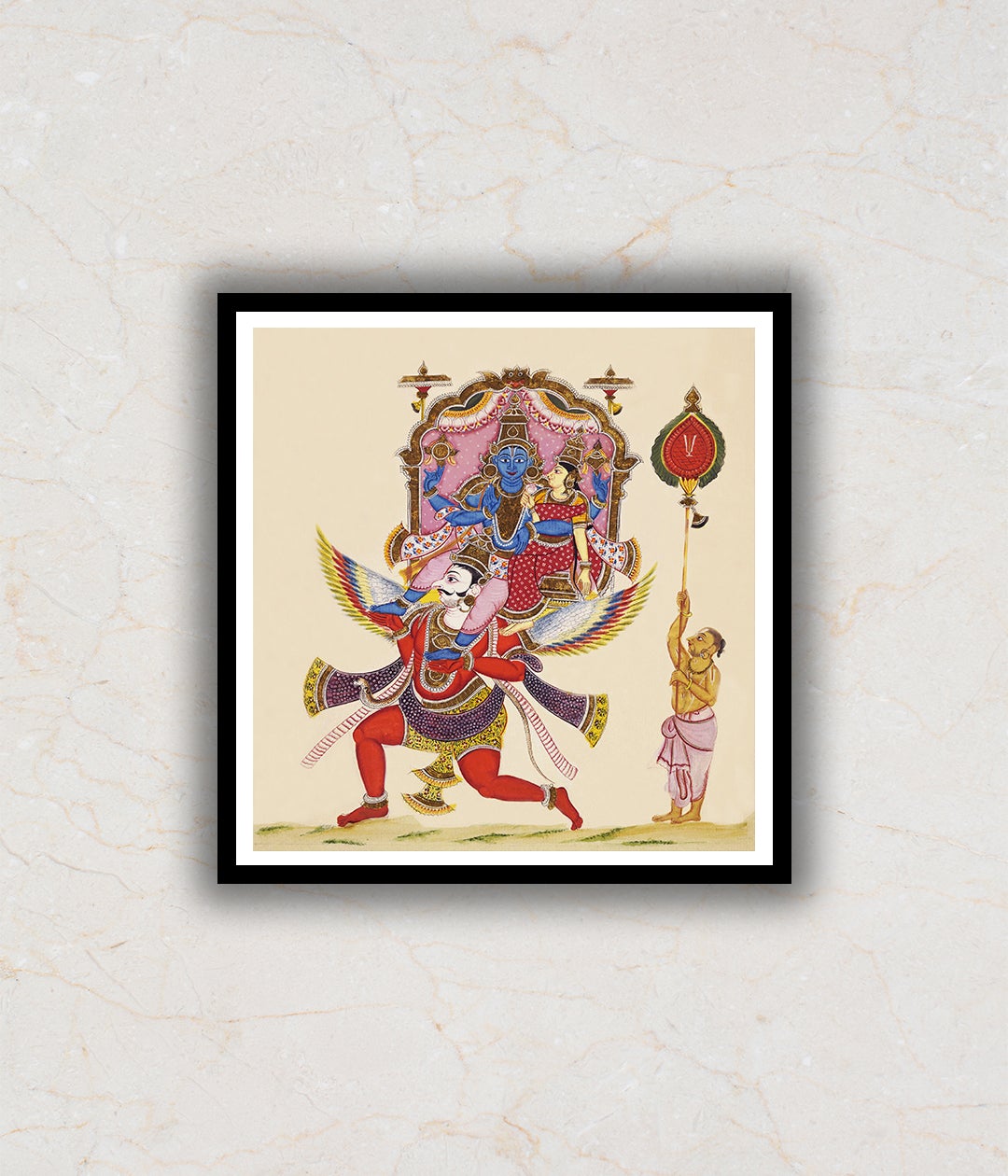 Lakshmi Vishnu Artwork Painting For Home Wall Art DŽcor