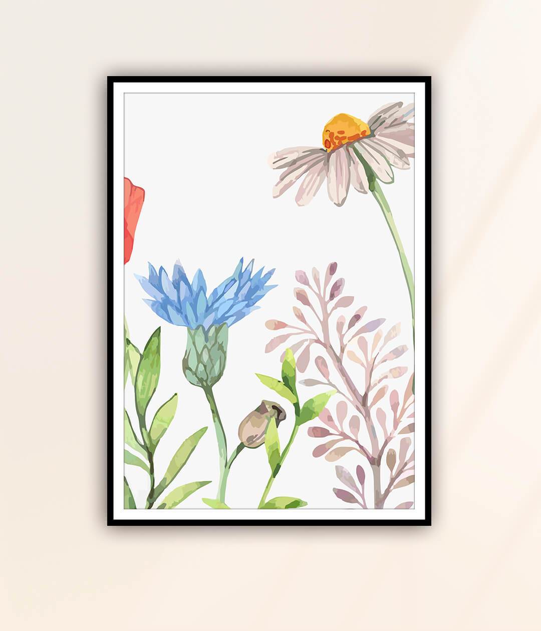 Set of 3 Language of Flowers Abstract Painting