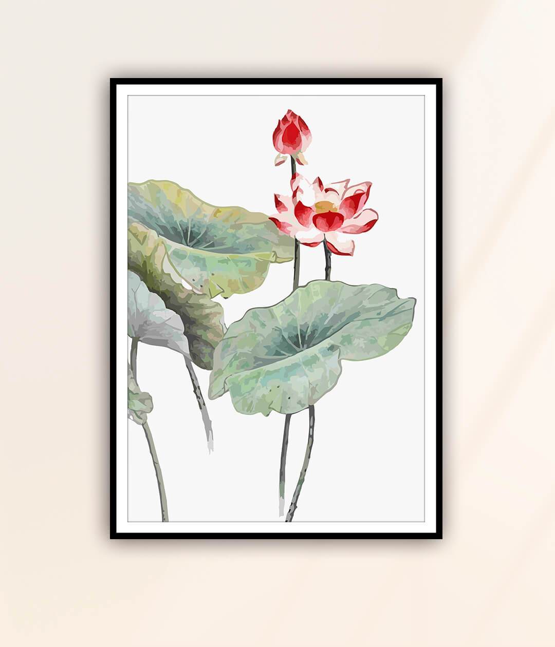 Set of 3 Language of Flowers Abstract Painting