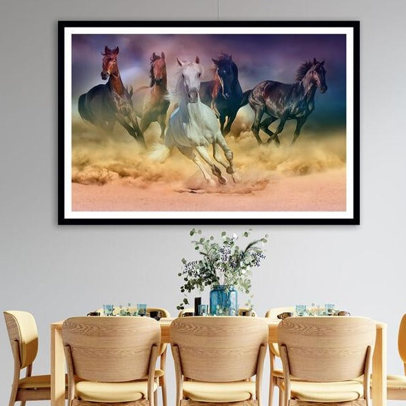 Running Horses Painting