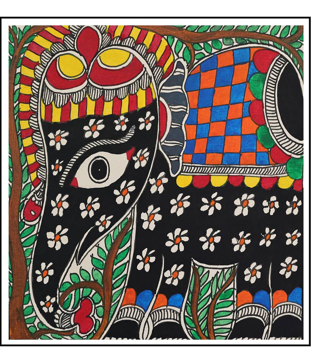 Enchanted Set Of 3 Madhubani Art Paintings For Home Wall Decor ...