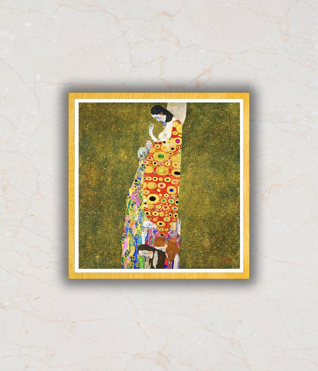 Hope By Gustav Klimt Modern Abstract Painting Artwork For Home Wall DŽcor