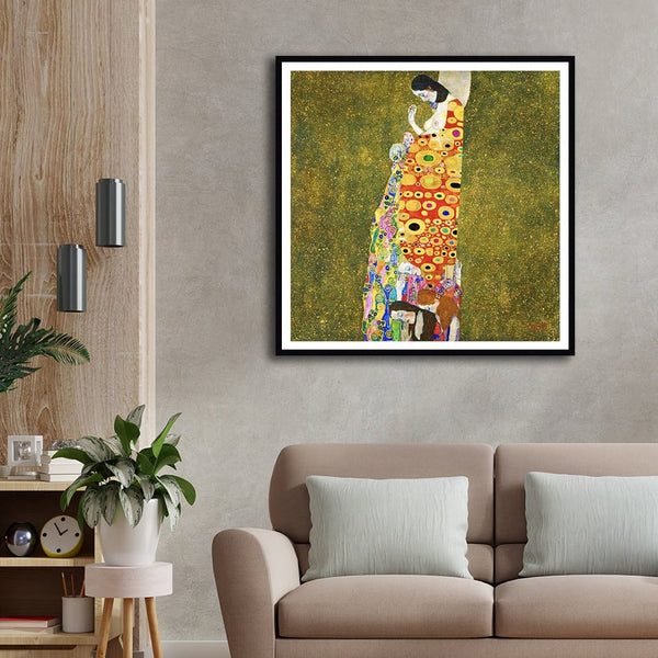 Hope By Gustav Klimt Modern Abstract Painting Artwork For Home Wall DŽcor