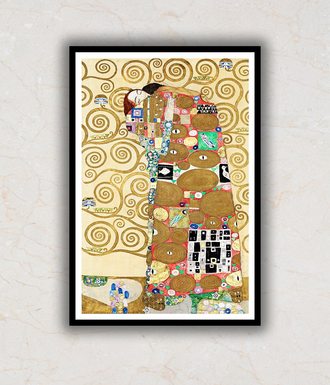 Gustav Klimt Bild 'Die Erfullung' Modern Abstract Painting Artwork For Home Wall DŽcor