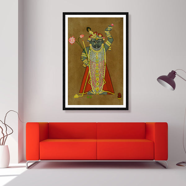 The Grandiose of Shrinathji Pichwai Artwork Painting For Home Wall Decor