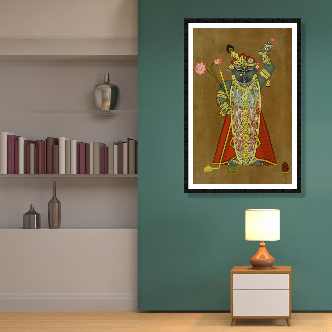 The Grandiose of Shrinathji Pichwai Artwork Painting For Home Wall Decor