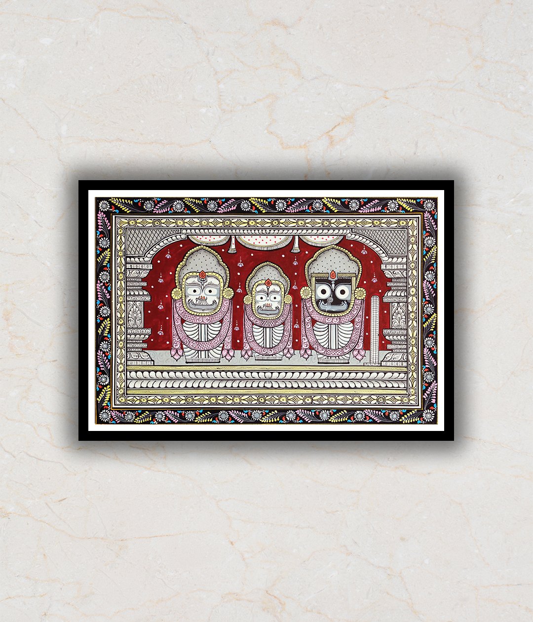 The Jagannath Darbar Pattachitra Art Painting For Home Wall Art Decor