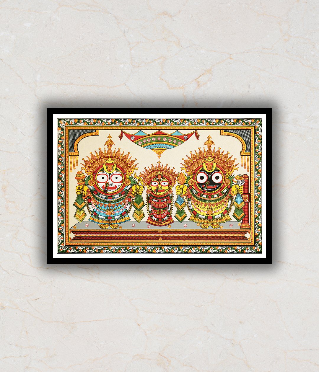 The Jagannath Darbar Pattachitra Art Painting For Home Wall Art Decor