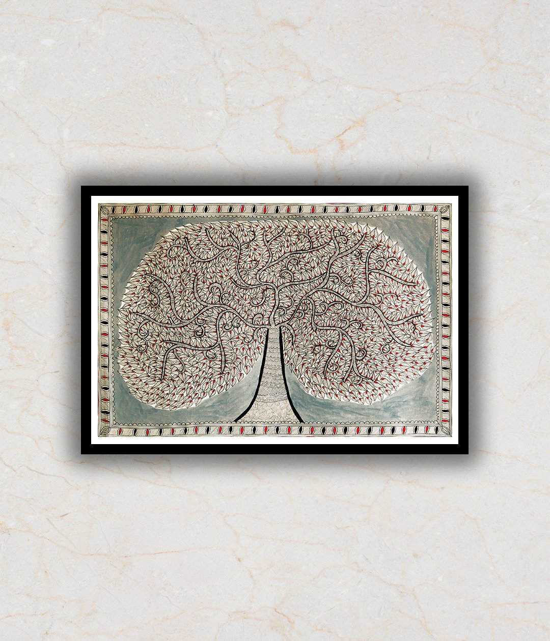 Tree of Life Painting Madhubani Art Painting For Home Wall Art Decor