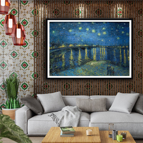 Starry Night Over the Rhone Artwork Painting For Home Wall Art DŽcor By Vincent Van Gogh