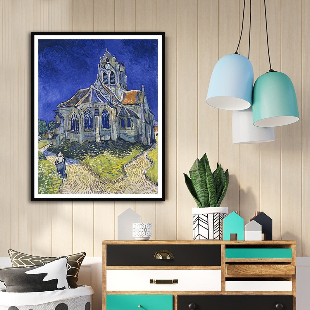 The Church at Auvers (1890) Artwork Painting For Home Wall Art DŽcor By Vincent Van Gogh