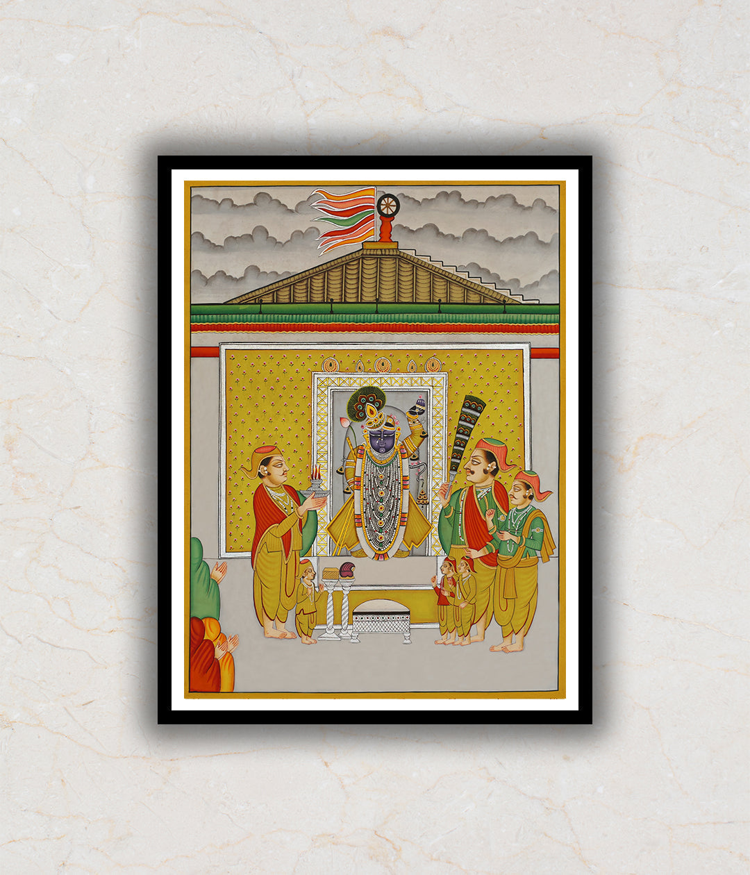 Shrinath ji Darshan Pichwai Art Painting For Home Wall Art Decor