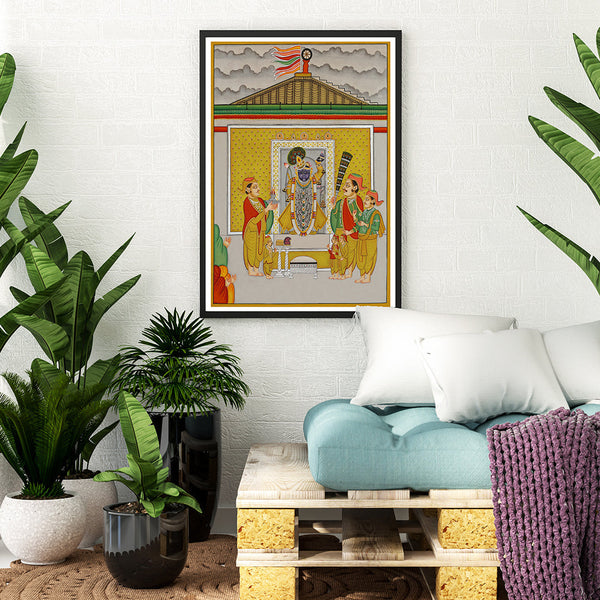 Shrinath ji Darshan Pichwai Art Painting For Home Wall Art Decor