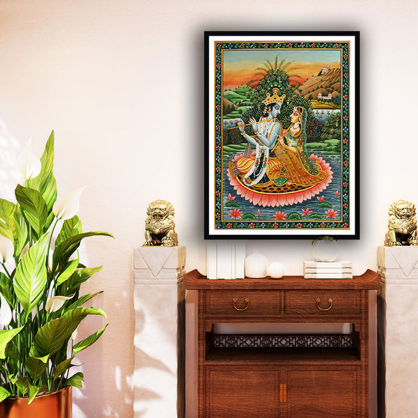 Radha & Krishna Pichwai Art Painting For Home Wall Art Decor 2