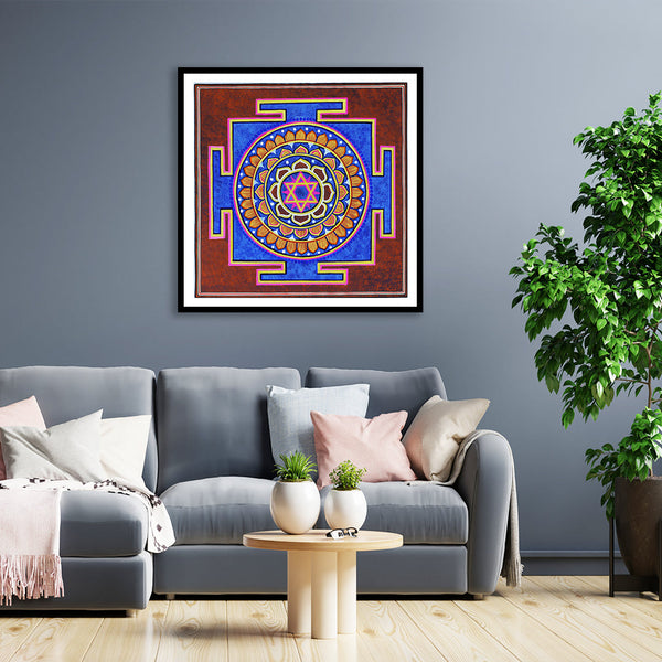 Kubera Yantra Artwork Painting For Home Wall DŽcor