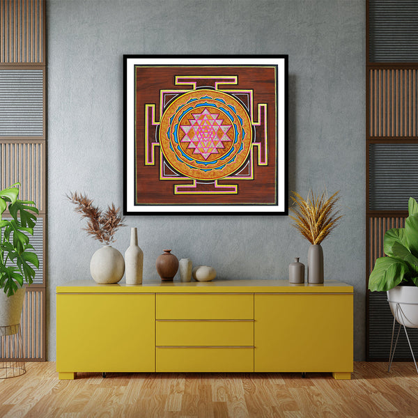 The Shri Yantra Artwork Painting For Home Wall DŽcor