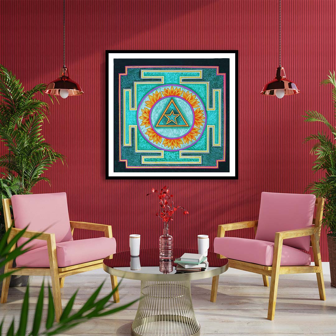 The Ganesha Yantra Artwork Painting For Home Wall DŽcor