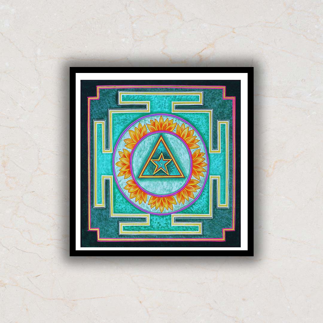 The Ganesha Yantra Artwork Painting For Home Wall DŽcor